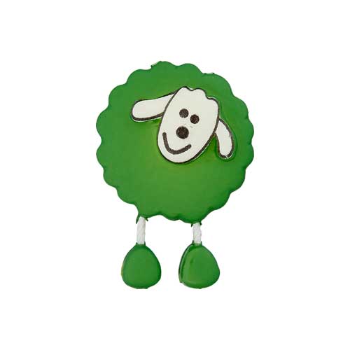 447470180026 - Sheep Button - Medium Green